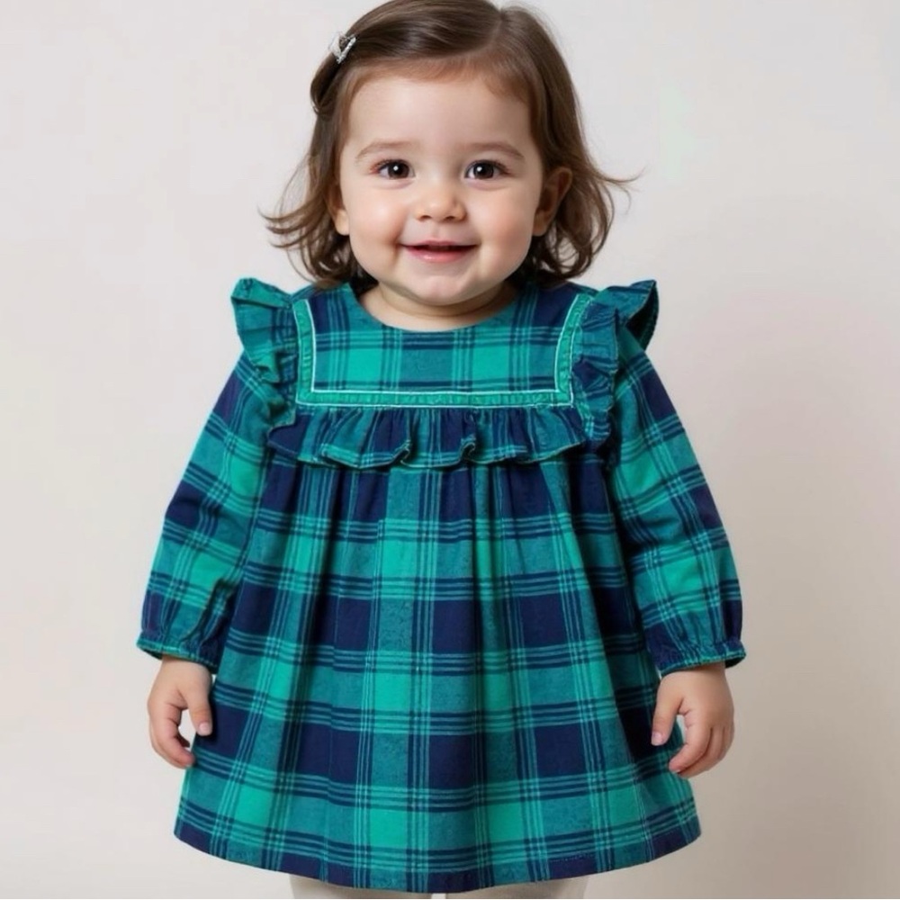 Baby Girls Cotton Flannel long Sleeves & Bloomers
